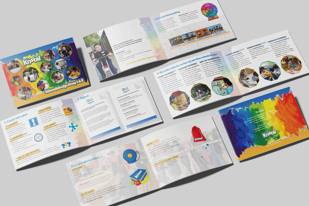 magazine ontwerp basisschool het kristal